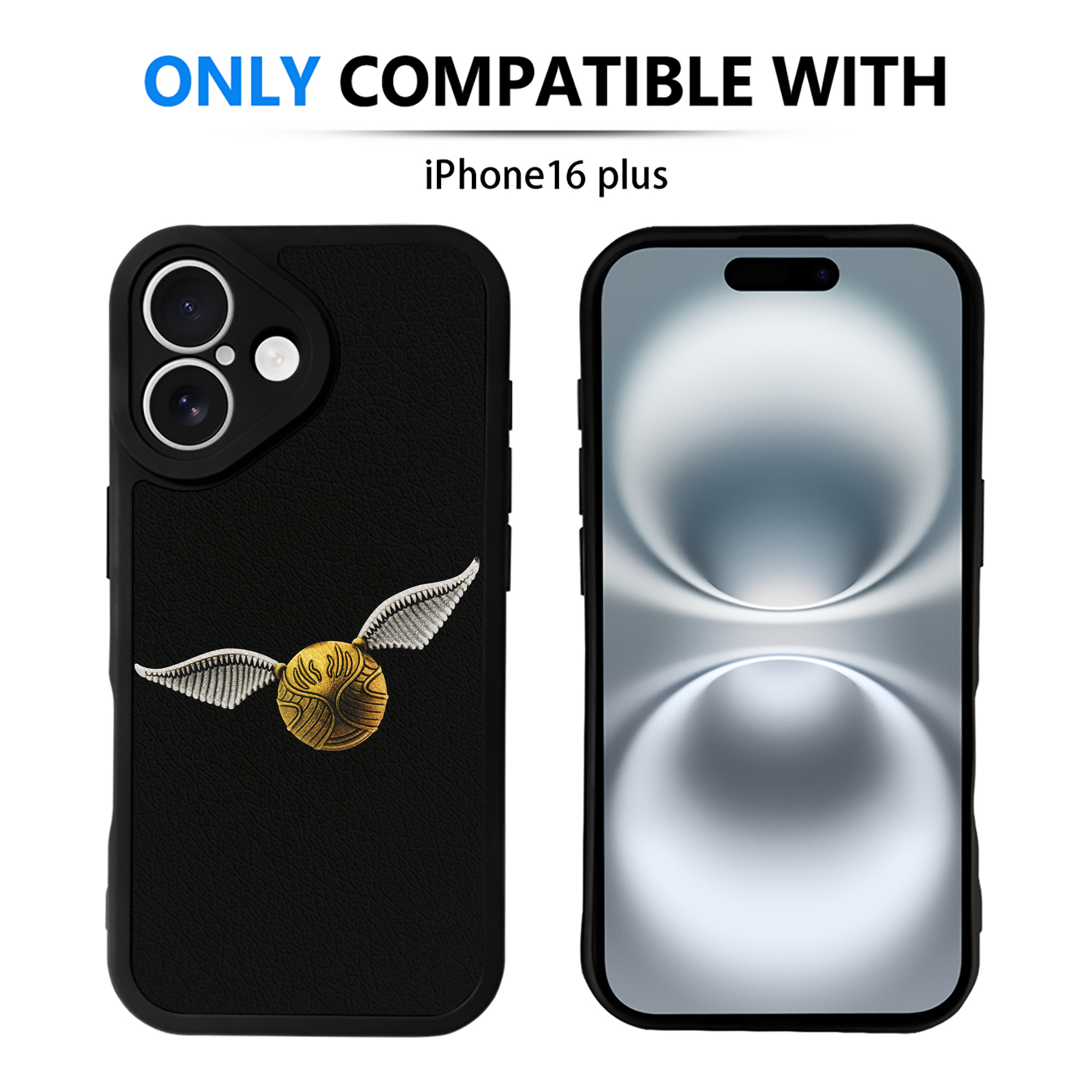 （画像用） Harry Potter ハリー・ポッターシリーズ 【iPhone 16シリーズ対応】シリコンスマホケース（レザー調） 材質：シリコン